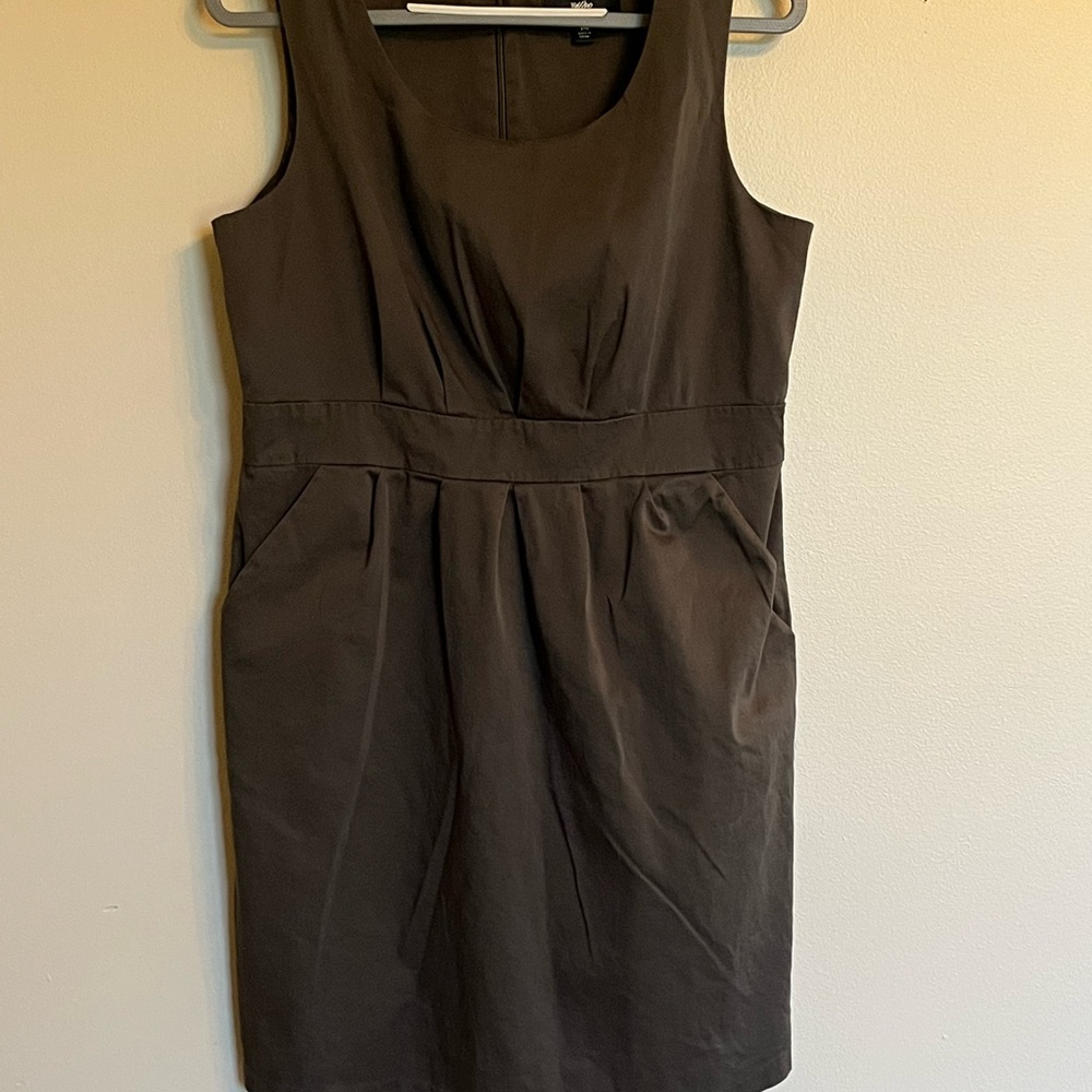 Dark Olive Green Dress with pockets